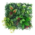 thumbnail image 3 of DOLITY 25x25cm Simulation Grass Greenery Wall Panel Decor for Living Room Accessory F, 3 of 9