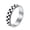 6mm Silver, variant on Stainless Steel Checkered Fidget Ring for Adults Black White Checkerboard Spinner Ring for Anxiety Relief 6mm Gold Size 7