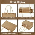 thumbnail image 4 of 12Pcs Burlap Tote Bags Mini Burlap Beach Bags with Handles Portable Jute Tote Bag Reusable Burlap Gift Bag Multipurpose Burlap Hand Bags for Shopping Trips Beach Tours School Outdoor, 4 of 11