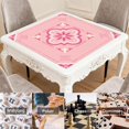 thumbnail image 6 of Pink Mahjong Mat with Rules, 31.5*31.5in Anti Slip American Mahjong Mat for Table, Noise Reduction, Neoprene Mah jongg Mats with Carrying Bag & 3 Dices, Mahjong Supplies Gift, Board Tile Games Mats, 6 of 7