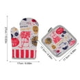 thumbnail image 2 of WUYVCG on Sale! Oven Mitts and Pot Holders Sets, Heat Resistants Oven Mitts Soft Cotton Lining and Non-Slip Surface Safes for Baking, Cooking, BBQ Oven Socks Clearance, 2 of 3