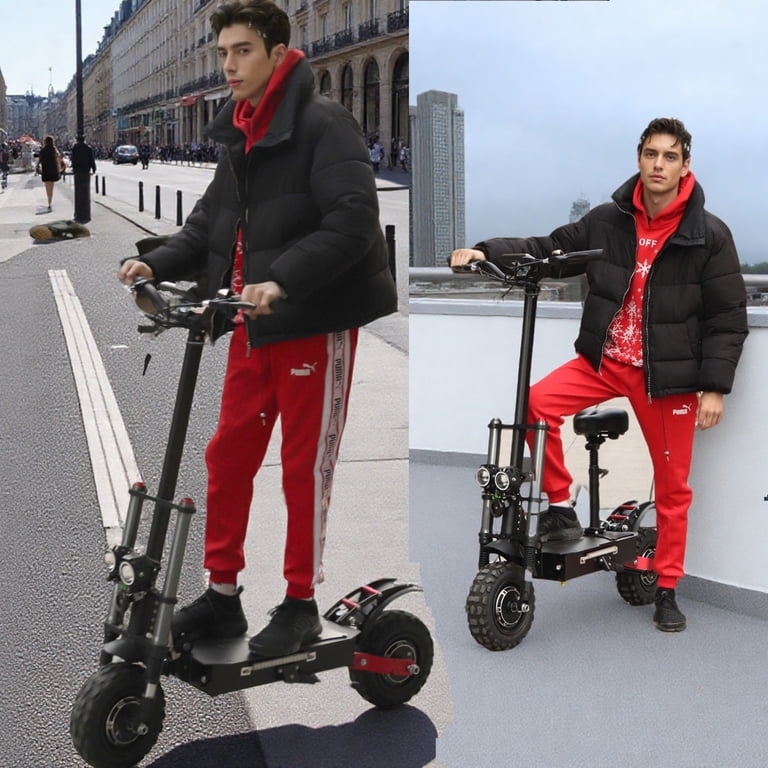 Mebike GXX60 72V 6000W Dual Motor Electric Scooter, 50MPH Off Road