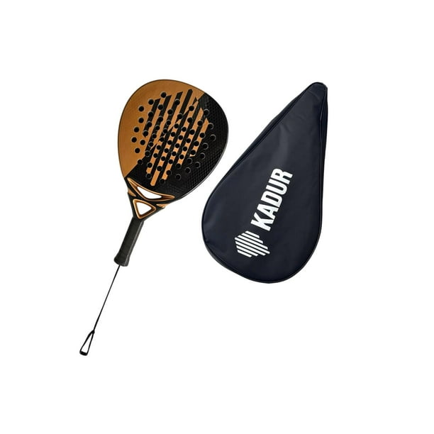 Pala de Pádel Kadur Noctis Negro Fibra de Carbono y Núcleo EVA para Principiantes e Intermedios