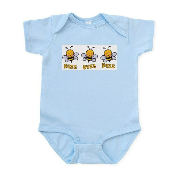 CafePress - Buzz Buzz Bee Infant Bodysuit - Baby Light Bodysuit, Size Newborn - 24 Months
