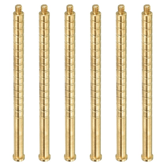 350 Grain Archery Arrow Insert 0.244 Inch Brass Arrow Weight Bolt for Field Points Shaft, 6 Pack