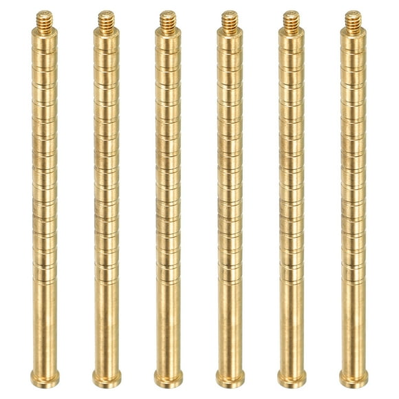 Unique Bargains Flèche d'Archerie à Grain 350 Insert 0.24 Pouce Boulon de Poids en Laiton pour Arbre de Champ, Lot de 6
