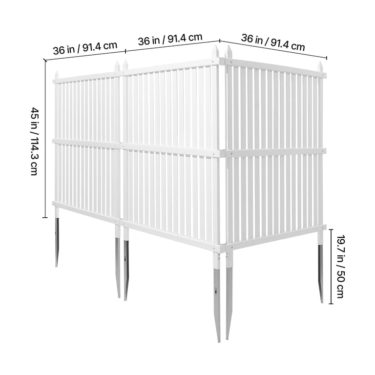 KFFKFF 3-Panel Vinyl Privacy Screen, 36 x 45 in photo 8