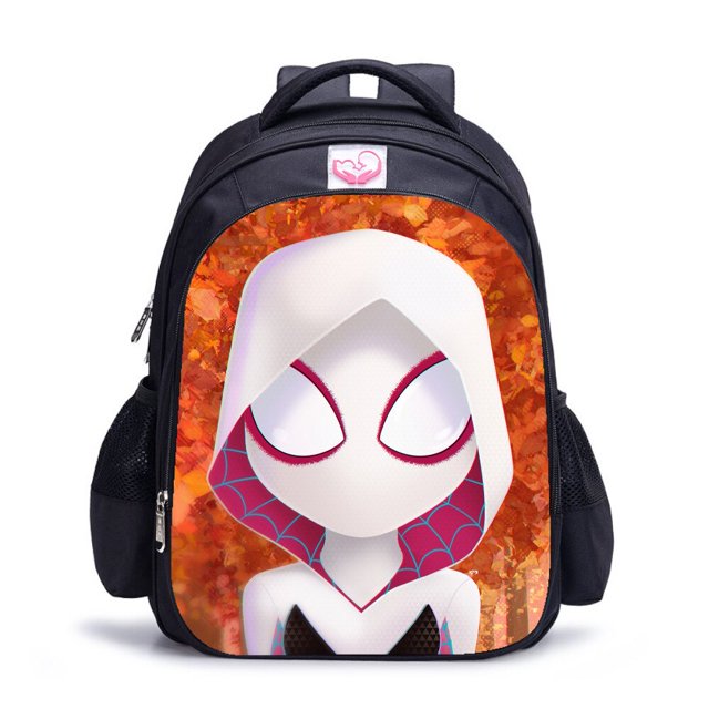 Spider-man Into The Spider-verse Estudiantes Mochila Superhéroe Impreso Mochila Niños Cojín de aire Arnés Mochilas escolares impermeables hola suerte unisex