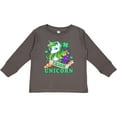 thumbnail image 3 of Inktastic St Patricks Day Irish Unicorn Illustration with Shamrocks Boys or Girls Long Sleeve Toddler T-Shirt, 3 of 5