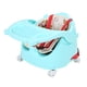 thumbnail image 1 of Silla de comedor para bebé, ajustable, portátil, fácil de limpiar, con arnés de seguridad para bebés y niños pequeños, color verde, cinturón de seguridad y ruedas., 1 of 3