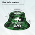 thumbnail image 3 of Balery St Patrick's day Sombreros para el sol para hombre y mujer, sombrero de pescador con UPF 50+, 3 of 6