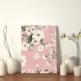 thumbnail image 4 of Canvas Prints Wall Art Framed Hanging Painting Wall Art,Vintage Cherry Blossoms On Pink BackgroundDecor Canvas Art for Home Decor, Living Room, Office-16x24 Inches, 4 of 4