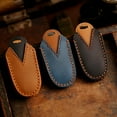 thumbnail image 3 of Étui de Protection pour Clé de Voiture Tesla Model 3 Modèle Y Étui de Clé en Cuir Fait Main, 3 of 23