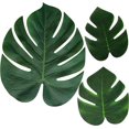 thumbnail image 1 of 90 Uds. Planta de hojas de palma Tropical hoja de imitación-decoraciones de mesa de fiesta hawaiana/luau/jungla, 1 of 5