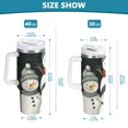 thumbnail image 6 of Yayeee 40oz Stainless Steel Tumbler with Straw and Handle Double-Wall Insulated Travel Water Bottle, Snowman Family, 6 of 8