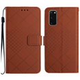 thumbnail image 2 of For Samsung S20 Wallet Case with RFID Blocking Card Slots Holder Premium PU Leather Magnetic Kickstand Shockproof Wrist Strap Removable Flip Protective Cover For Samsung Galaxy S20, Brown, 2 of 9