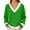 Green, variant on KHONTS Christmas T Shirts for Women Xmas V Neck Trim Tees Casual Loose Sweatshirts Long Sleeve Pullover Tops Red XL