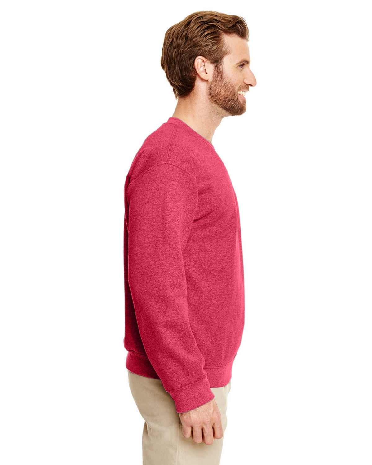 Mens 8 oz Heavy Blend 50/50 Fleece Crew 10 Pack