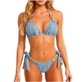 thumbnail image 2 of Tankini para mujer, traje de baño de dos piezas con tirantes de color liso, informal, de playa, a la moda, para mujer, tankini, de dos piezas, para mujer, trajes de baño para mujer, tankini para mujer, 2 of 6