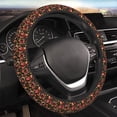thumbnail image 5 of Fuzoiu Rose Flowers Print Elastic Stretch Steering Wheel Cover, Universal 15 Inch Automotive Steering Wheel Cover, Anti-Slip Sweat Absorption Universal Car Accessories for Women Men, 5 of 6