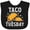 AB-Black, variant on Inktastic Taco Tuesday Boys or Girls Baby Bib