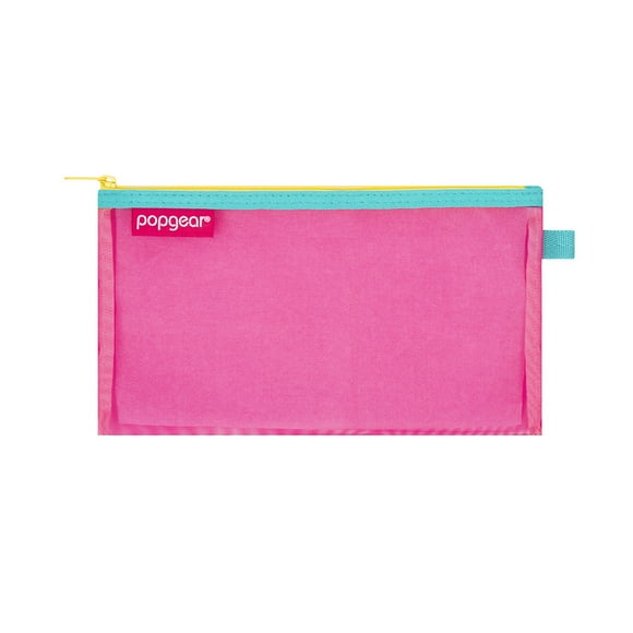 Bolsa Popgear con Cierre, Tamaño Cheque, Color Rosa