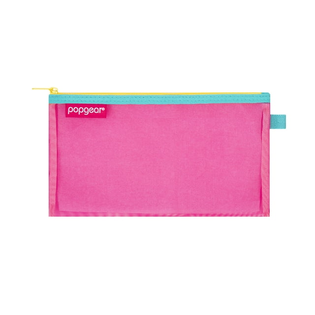 Bolsa Popgear con Cierre, Tamaño Cheque, Color Rosa