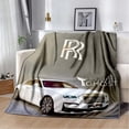 thumbnail image 2 of R-rolls-royce-Manta de franela transpirable, mantas cálidas para cama, viajes, dormitorio, suave, decoración del hogar, 2 of 3