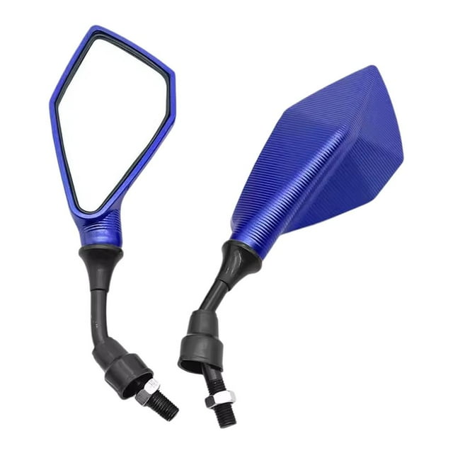 Universal Motorcycle Rearview Mirrors, ABS Modified Side View Mirrors for Cruisers, Sportbikes, ATVs, Motocross - Pair