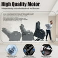 Electric Power Lift Recliner for Elderly, Heavy Duty Motion Mechanism