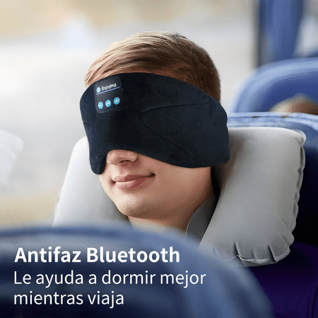 SYPVRY-3D Bluetooth Sleep Headphone Eye Mask - Surround Music for Travel, Meditation & Sleep