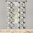 thumbnail image 3 of Grunge Curtains 2 Panels Set, Polka Dots in Lively Colors and Scribble Art Elements Grunge Look Childish Ink Art, Window Drapes for Living Room Bedroom, 56"W X 63"L, Multicolor, by Ambesonne, 3 of 5