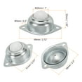 thumbnail image 2 of Unique Bargains Roller Ball Transfer Bearing 1' Load 55lbs Flange Mounted Nylon Ball Rotation Caster Unit, 8 Pack, 2 of 5