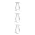 thumbnail image 4 of Ounissouiy Estante para plantas de aire, soporte de , soporte decorativo, organizador de macetas para verduras, estantería, , arte interior, Blanco 3Conjunto, 4 of 6