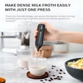 thumbnail image 5 of XIBUFE Rechargeable Milk Frother Handheld with Stand,Double Coil Whisk Coffee Frother Wand Drink Mixer for Coffee,Cappuccino,Lattes,Frappe,Matcha and Hot Chocolate,Black, 5 of 8