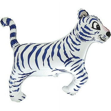 36 inch Tiger White Foil Mylar Balloon - Party Supplies Decorations