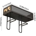 thumbnail image 3 of Wall Mounted Metal Over Toilet Storage Rack Mesh Bathroom Shelf for Draining and Organizing Toiletries, 3 of 6