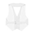thumbnail image 3 of iiniim Kids Boys Lapel V Neck Button Up Formal Tuxedo Suit Vest Halter Waistcoat Backless Tank Top A White 8, 3 of 6