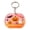 B, variant on Autumn Bridal Shower Favor Decor Charms, 6 Pack Pink Lace Pumpkin Heart Acrylic Keychain, Bag Hanging Pendants for Fall Wedding Halloween Themed Party Gift