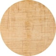 thumbnail image 1 of Ahgly Company Indoor Round Abstract Orange Oriental Area Rugs, 3' Round, 1 of 6