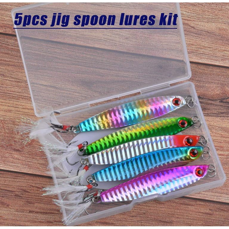 Jig Fishing Lures Sinking Metal Spoons Casting Lures Artificial