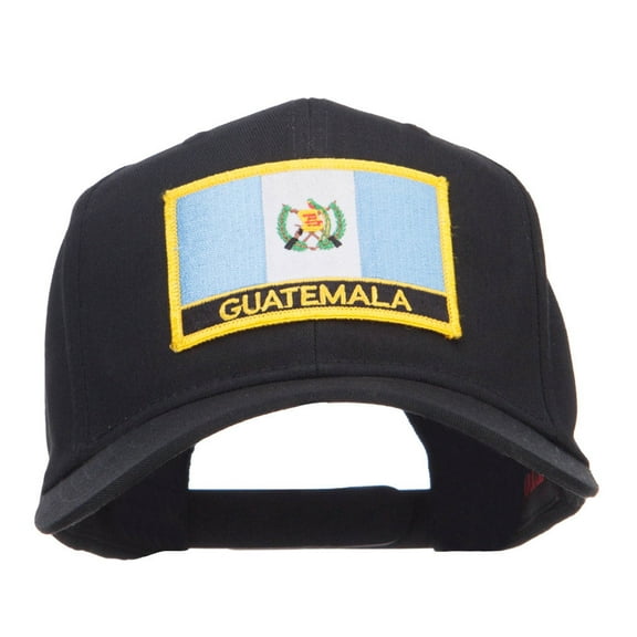 Guatemala Flag Embroidered Patch Cap - Black OSFM
