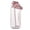 Pink, variant on TAROFISH Transparent with Capacity Scale Sports Water Cup, Large Capacity High Temperature Resistant Cup, With Straw Cup Fitness Running Cycling Special.