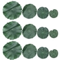 thumbnail image 1 of 12 hojas de loto artificiales (1 paquete), decorativas, para fiestas, acuarios, estanques (10 cm, 17 cm, 20 cm, 28 cm, 3 unidades por tamaño), 1 of 6