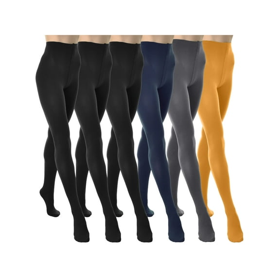 Angelina Winter Brushed Interior Thermal Tights (6 Pack)