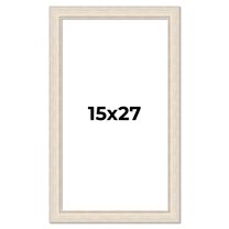 15x27 Frame White Real Wood Picture Frame Width 1.75 inches | Interior Frame Depth 0.5 inches |