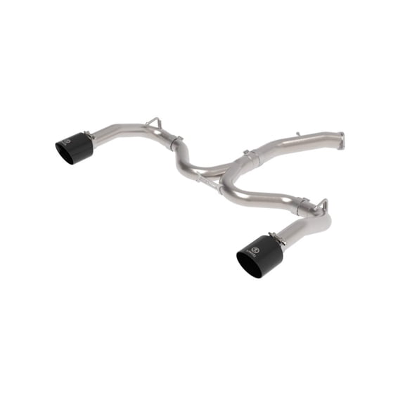 aFe 20-21 Kia Forte GT 1.6L 3in-2.5in 304 Stainless Steel Axle-Back Exhaust w/ Black Tips