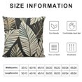 thumbnail image 5 of Chilfamy Leaves Pattern Modern Rustic Decorative Couch Pillow Cases with Zipper Home Decor High-Quality for Car Couch Bedroom 1PC 12x12in, 5 of 5