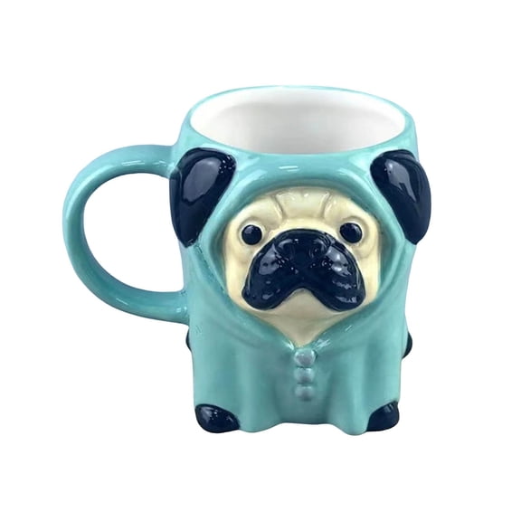 Chanana Dachshund Mug Ceramic Funny Dog Lover Gift 3D Sausage Dog Coffee Cup, Cute Dog-Shaped Mug, Adorable Pet Lover Hot Beverage Cups for Home or Office, Unique Canine Inspired Gift Idea