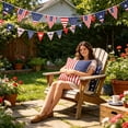 thumbnail image 6 of Patriotic Throw Pillow Cover, Cushion Case, Fabric with USA Flag Printed Design, for Sofa Ornament, Household Decor, Independence Day Festival Indoor Layout, 6 of 6